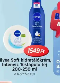 Real NIVEA hidratálkrém, testápol ajánlat