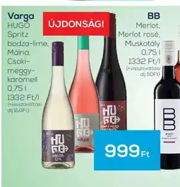 GRoby Varga HUGO Spritz ajánlat