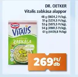 Goods Market DR. OETKER Vitalis zabkása alappor ajánlat
