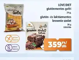 Goods Market LOVE DIET gofri és brownie szelet ajánlat