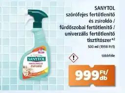 Goods Market SANYTOL szórófejes fertőtlenítő és zsíroldó ajánlat