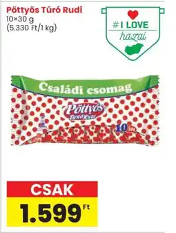 Interspar PÖTTYÖS Túró Rudi ajánlat