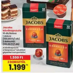 Interspar Jacobs kávékapszula ajánlat
