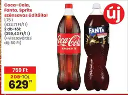 Interspar Coca-Cola, Fanta, Sprite szénsavas üdítőital ajánlat
