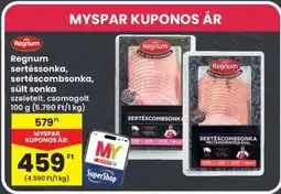 Interspar Regnum Sertéssonka, sertéscombsonka, sült sonka ajánlat