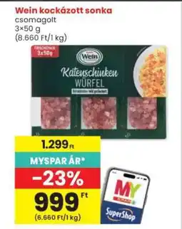 Interspar Wein kockázott sonka ajánlat