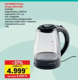 Interspar GOURMETMAXX Üveg vízforraló ajánlat