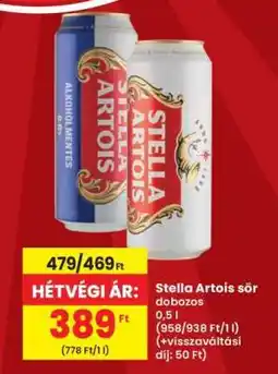 Interspar Stella Artois sör dobozos ajánlat