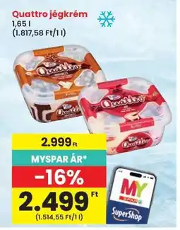 Interspar Quattro jégkrém ajánlat