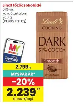 Interspar Lindt főzőcsokoládé ajánlat