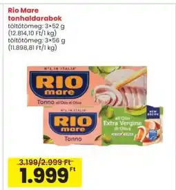 Interspar Rio Mare tonhaldarabok ajánlat