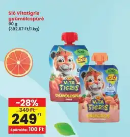 Interspar Sió Vitatigris gyümölcspüré ajánlat