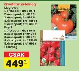 Interspar Garafarm vetőmag ajánlat