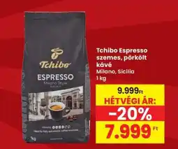 Interspar Tchibo Espresso szemes, pörkölt kávé ajánlat