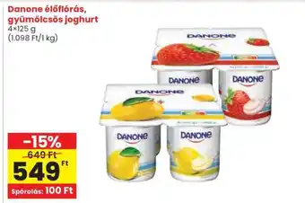 Spar Danone élőflórás, gyümölcsös joghurt ajánlat