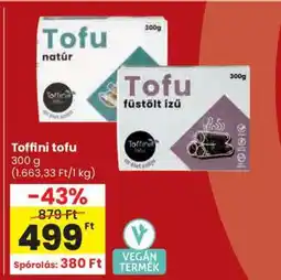 Spar Toffini tofu ajánlat