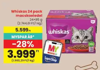 Spar Whiskas 24 pack macskaeledel ajánlat