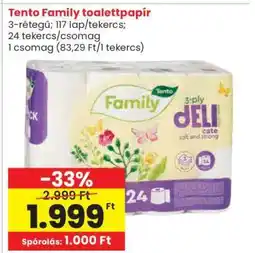 Spar Tento Family toalettpapír ajánlat