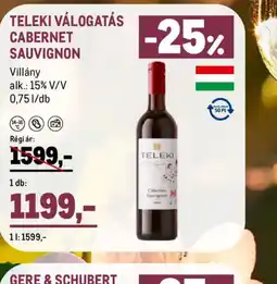 Metro TELEKI VÁLOGATÁS CABERNET SAUVIGNON ajánlat