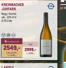 Metro KREINBACHER JUHFARK ajánlat