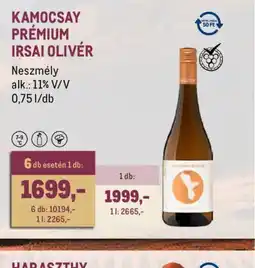 Metro KAMOCSAY PRÉMIUM IRSAI OLIVÉR ajánlat