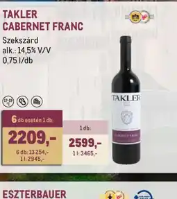 Metro TAKLER CABERNET FRANC ajánlat