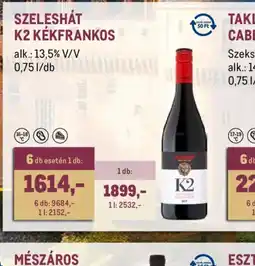 Metro SZELESHÁT K2 KÉKFRANKOS ajánlat