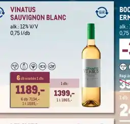 Metro VINATUS SAUVIGNON BLANC ajánlat