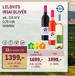 Metro LELOVITS IRSAI OLIVÉR ajánlat