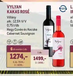 Metro VILLÁNY KAKAS ROSÉ ajánlat