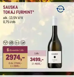 Metro SAUSKA TOKAJ FURMINT ajánlat