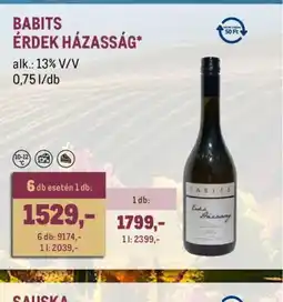 Metro BABITS ÉRDEK HÁZASSÁG ajánlat