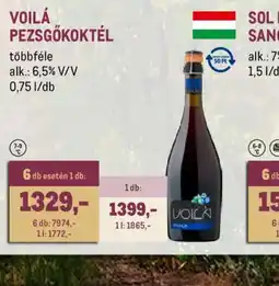 Metro VOILÁ PEZSGŐKOKTÉL ajánlat