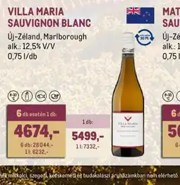 Metro VILLA MARIA SAUVIGNON BLANC ajánlat