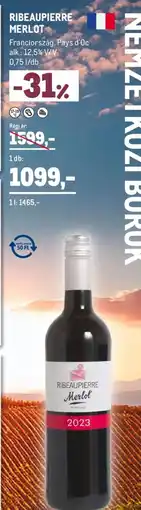 Metro RIBEAUPİERRE MERLOT ajánlat