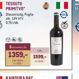 Metro TESSUTO PRIMITVO bor ajánlat