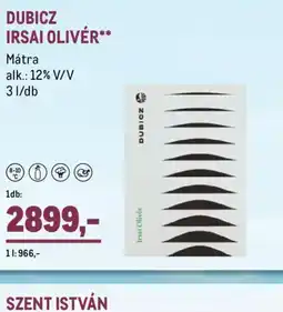 Metro DUBICZ IRSAI OLIVÉR ajánlat