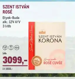 Metro SZENT ISTVÁN ROSÉ ajánlat