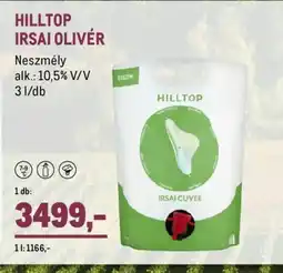 Metro HILLTOP IRSAY OLIVÉR ajánlat