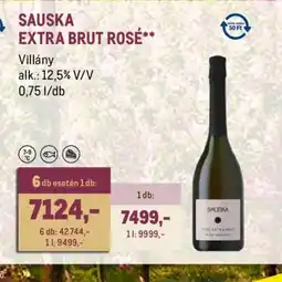Metro SAUSKA EXTRA BRUT ROSÉ ajánlat