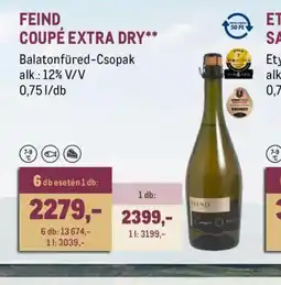 Metro FEIND COUPÉ EXTRA DRY ajánlat