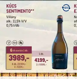 Metro KÚCS SENTIMENTO ajánlat