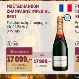 Metro MOËT POLCHANDON CHAMPAGNE IMPERIAL BRUT ajánlat
