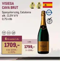Metro VISIEGA CAVA BRUT ajánlat