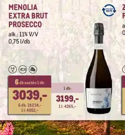 Metro MENOLIA EXTRA BRUT PROSECCO ajánlat