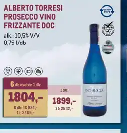 Metro ALBERTO TORRESI PROSECCO VINO FRIZZANTE DOC ajánlat