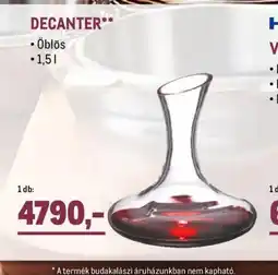 Metro DECANTER ajánlat