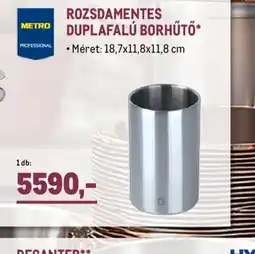 Metro METRO PROFESSIONAL ROZSDAMENTES DUPLAFALÚ BORHŰTŐ ajánlat
