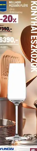 Metro BELLAGIO PEZSGŐS FLÖTE ajánlat