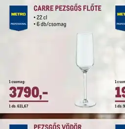 Metro CARRE PEZSGŐS FLÖTE ajánlat